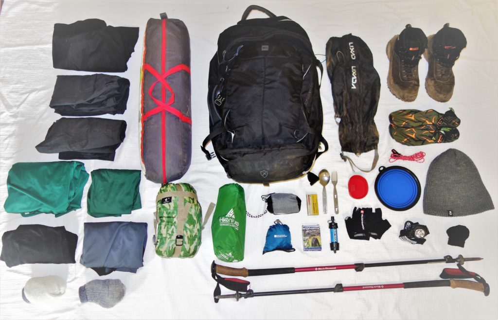 The Man's Pack -  All your essentials for your packing list for a multi day backpacking hike. 