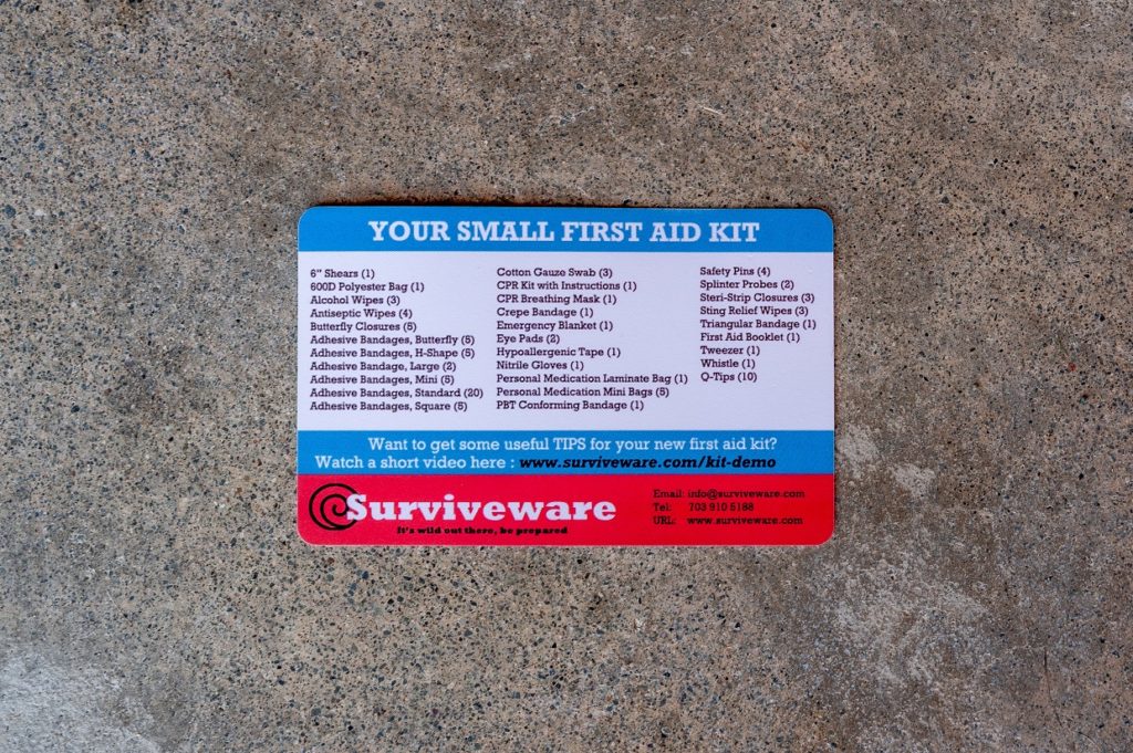 Surviveware Small First Aid Kit: Here are the best backcountry safety tips, gear and equipment you need to stay safe!