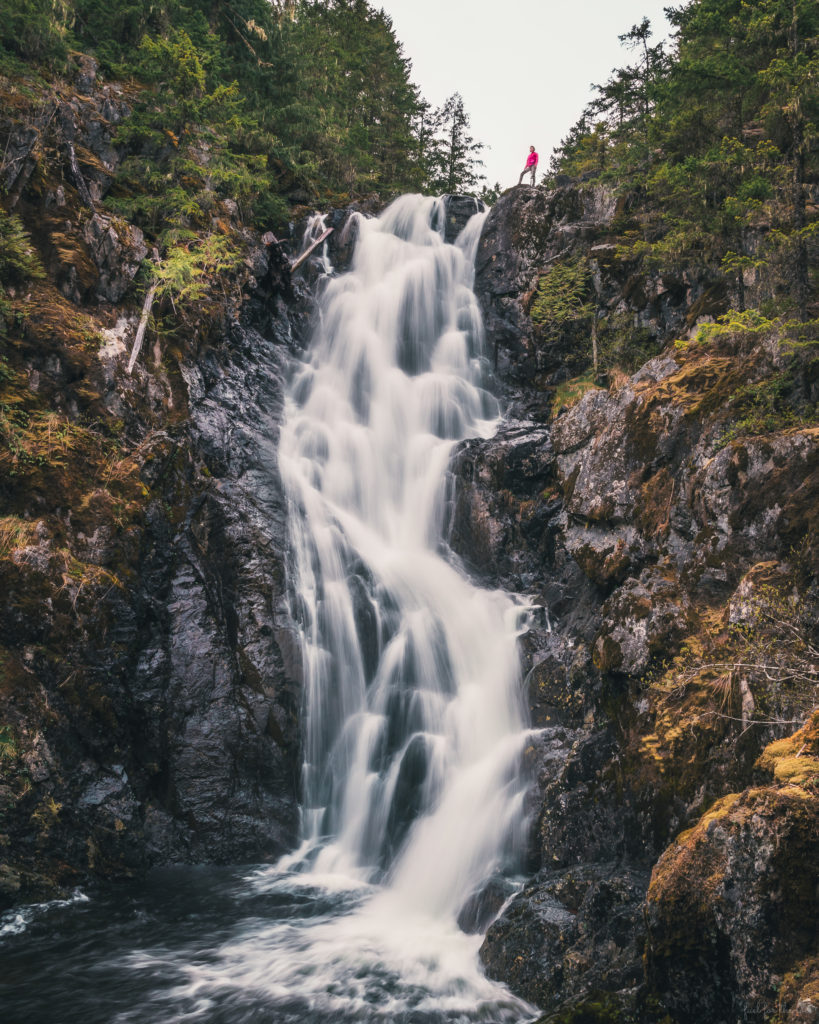 Majestic Banon Creek Falls best hikes in Cowichan valley
